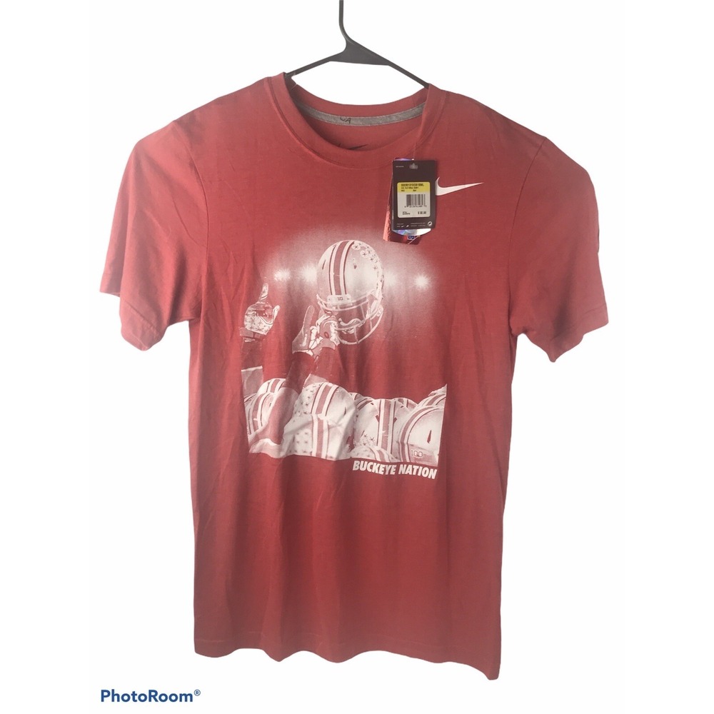 NWT Nike Mens Small Ohio State Buckeyes Football Tshirt